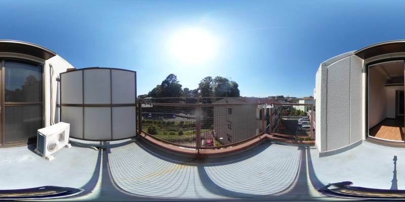 パノラマ画像バルコニー