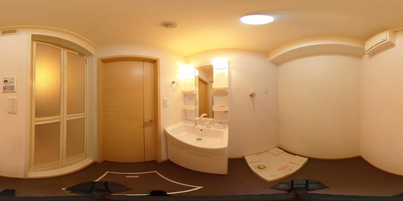 パノラマ画像洗面所