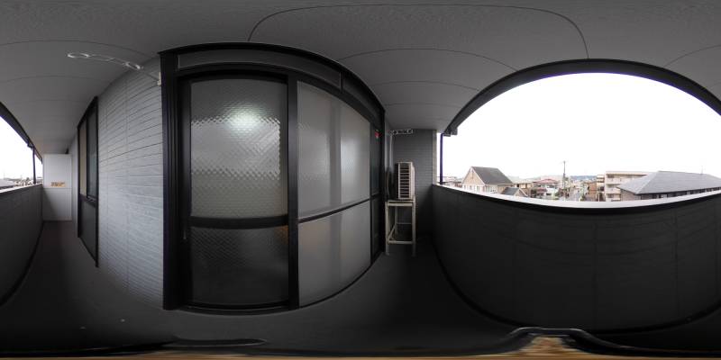 パノラマ画像バルコニー