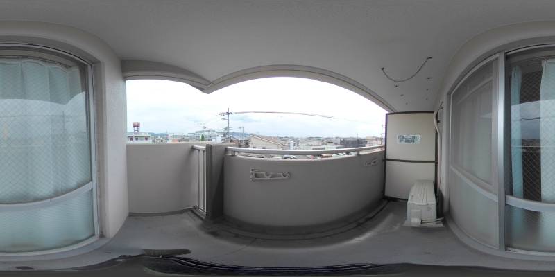 パノラマ画像バルコニー