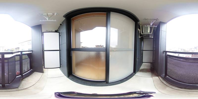 パノラマ画像バルコニー