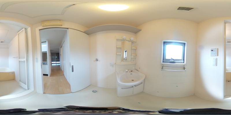 パノラマ画像洗面所