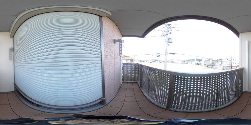 パノラマ画像バルコニー