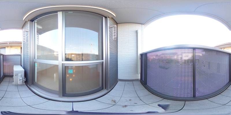 パノラマ画像バルコニー