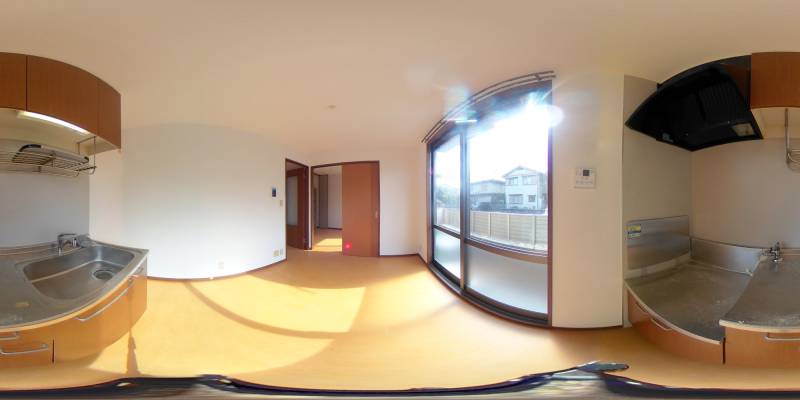 パノラマ画像キッチン