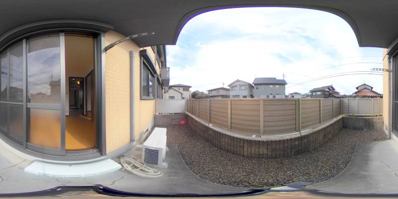パノラマ画像バルコニー