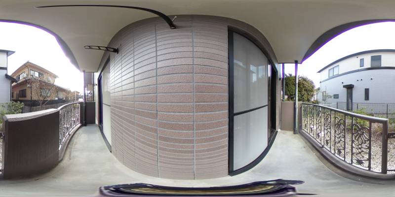 パノラマ画像バルコニー