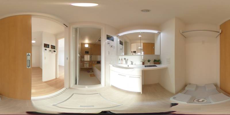 パノラマ画像洗面所