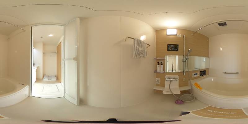 パノラマ画像バスルーム