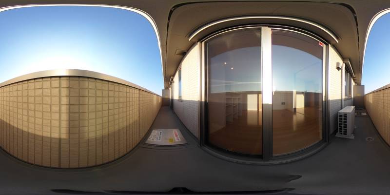 パノラマ画像バルコニー