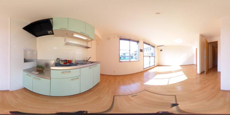 パノラマ画像キッチン