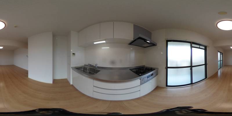 パノラマ画像キッチン