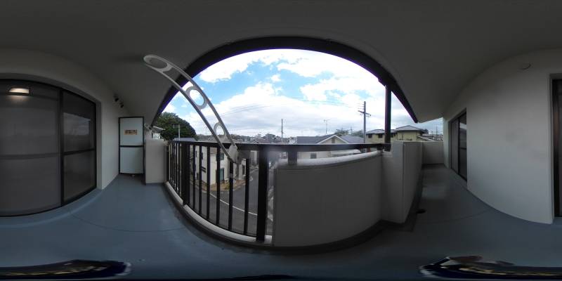 パノラマ画像バルコニー