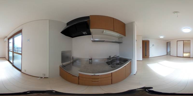 パノラマ画像キッチン