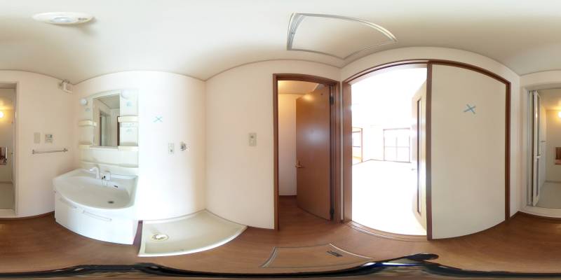 パノラマ画像洗面所