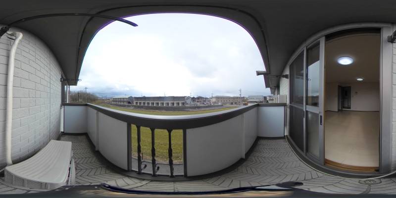 パノラマ画像バルコニー