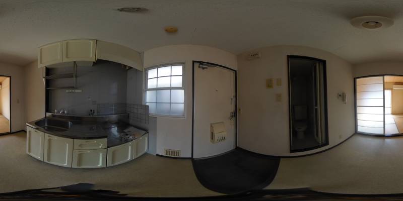 パノラマ画像キッチン