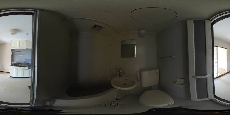 パノラマ画像バスルーム