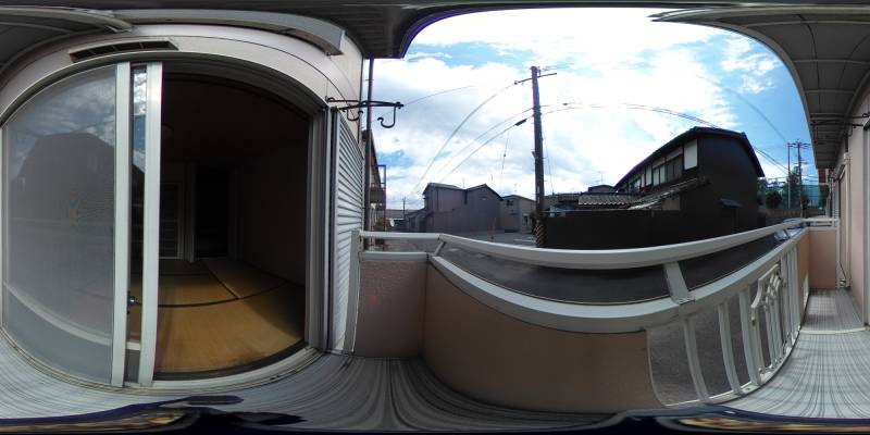 パノラマ画像バルコニー