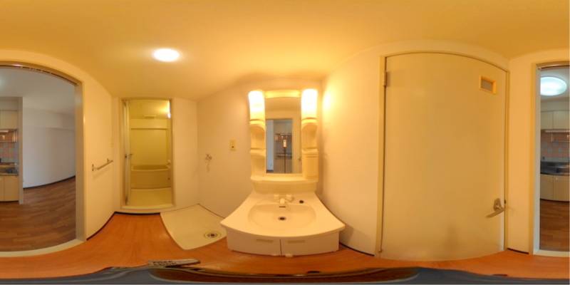 パノラマ画像洗面所