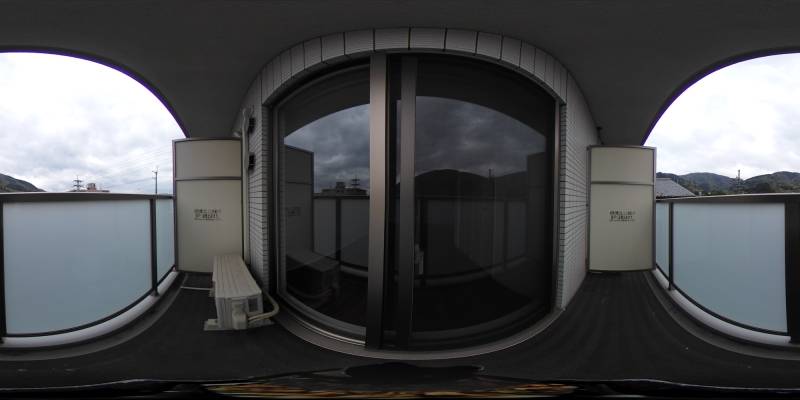 パノラマ画像バルコニー