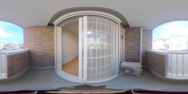 パノラマ画像バルコニー