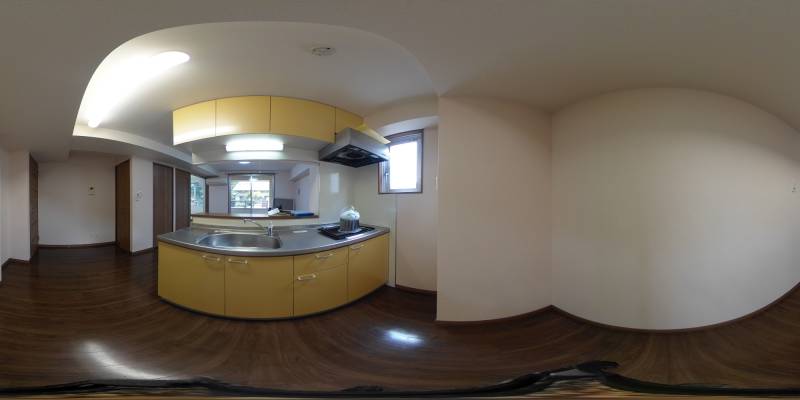 パノラマ画像キッチン