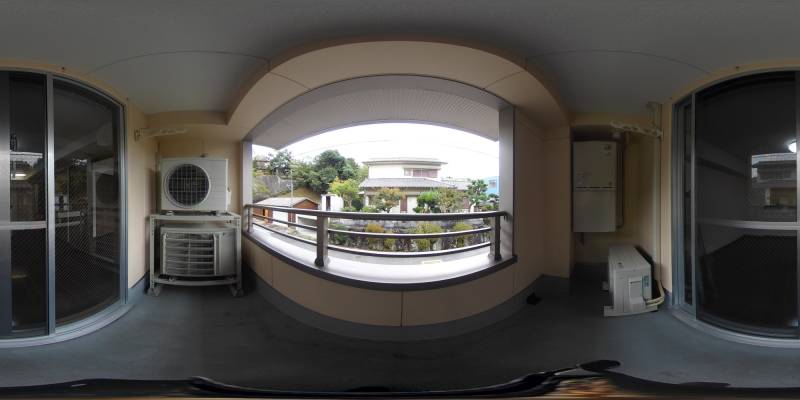 パノラマ画像バルコニー