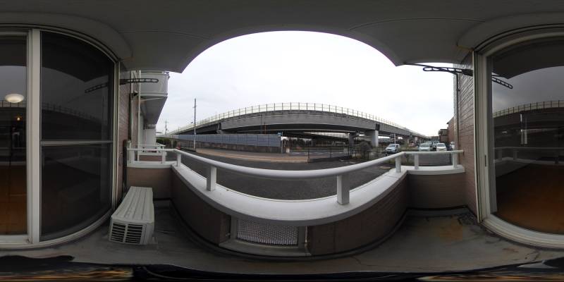 パノラマ画像バルコニー