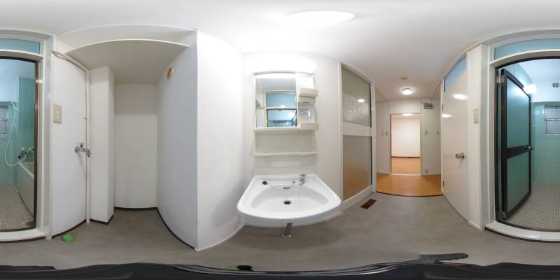 パノラマ画像洗面所