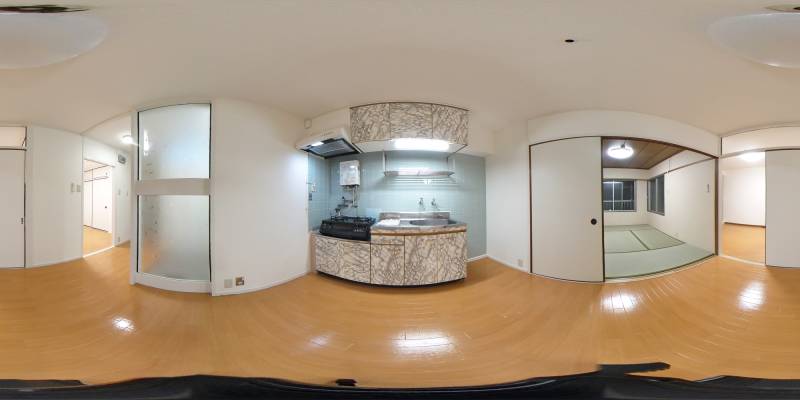 パノラマ画像キッチン