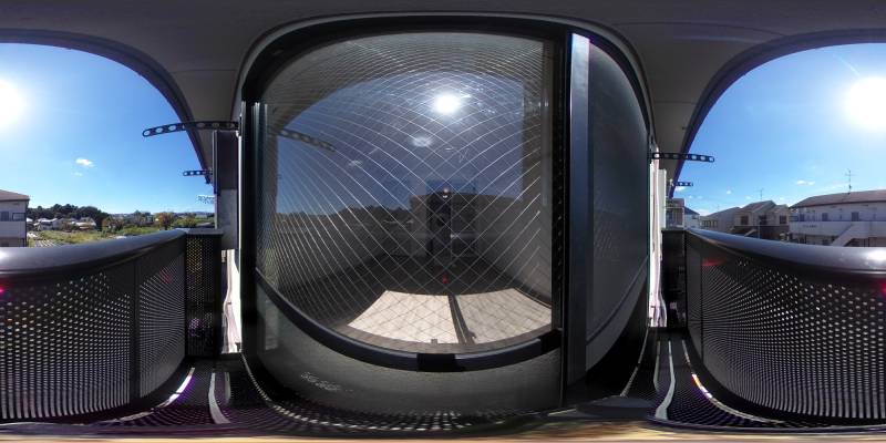 パノラマ画像バルコニー