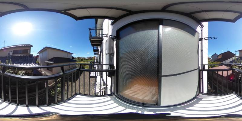 パノラマ画像バルコニー