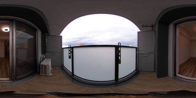 パノラマ画像バルコニー