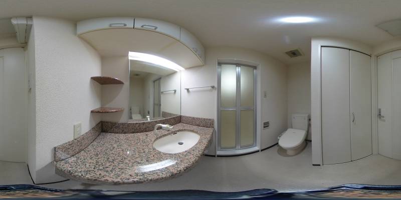 パノラマ画像洗面所