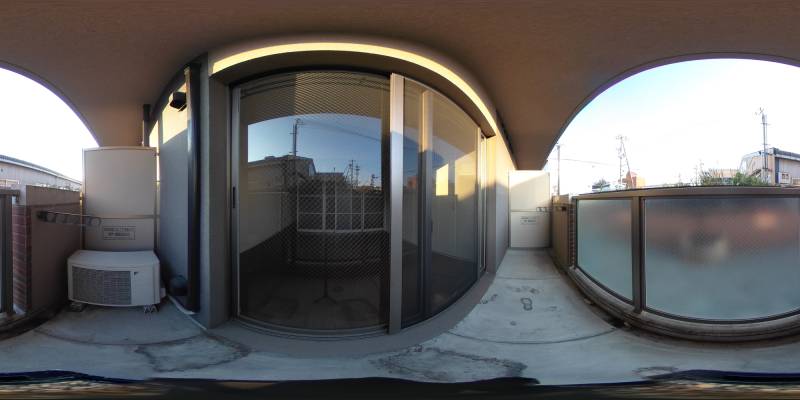 パノラマ画像バルコニー