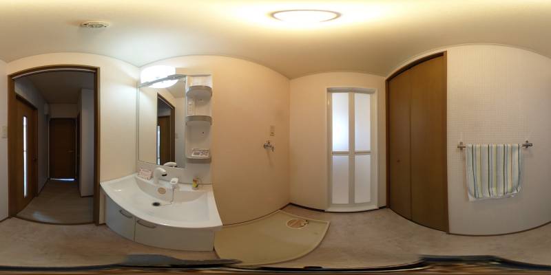 パノラマ画像洗面所