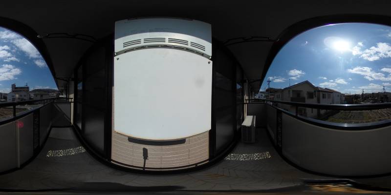 パノラマ画像バルコニー