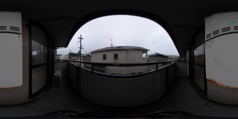 パノラマ画像バルコニー
