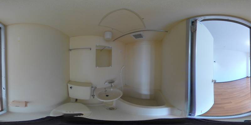 パノラマ画像バスルーム