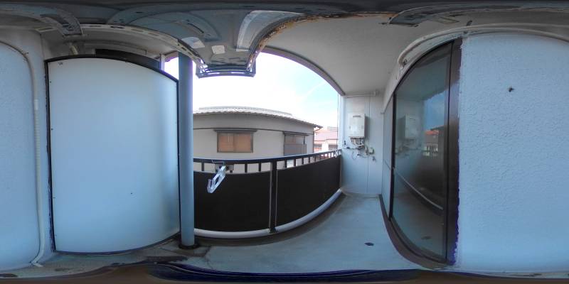 パノラマ画像バルコニー