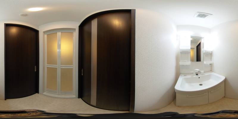 パノラマ画像洗面所