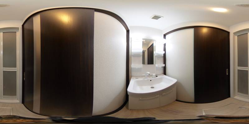 パノラマ画像洗面所