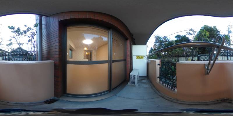 パノラマ画像バルコニー