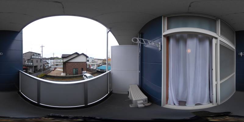 パノラマ画像バルコニー