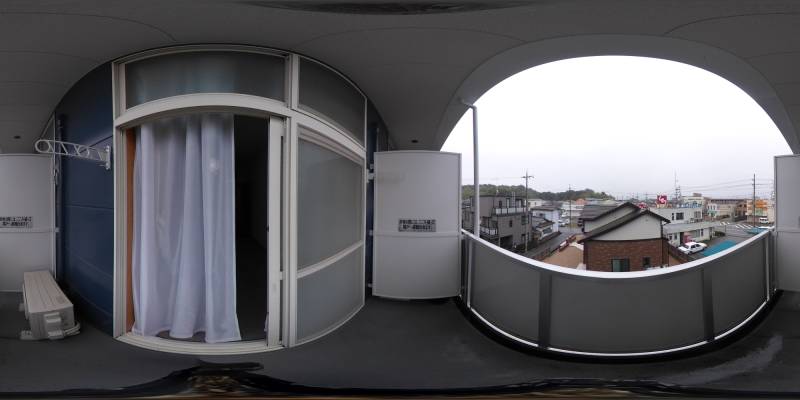 パノラマ画像バルコニー