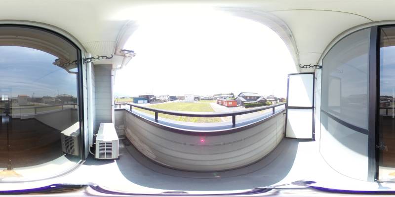 パノラマ画像バルコニー