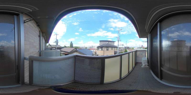 パノラマ画像バルコニー