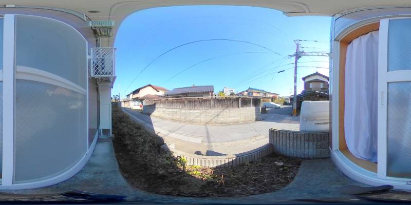 パノラマ画像庭