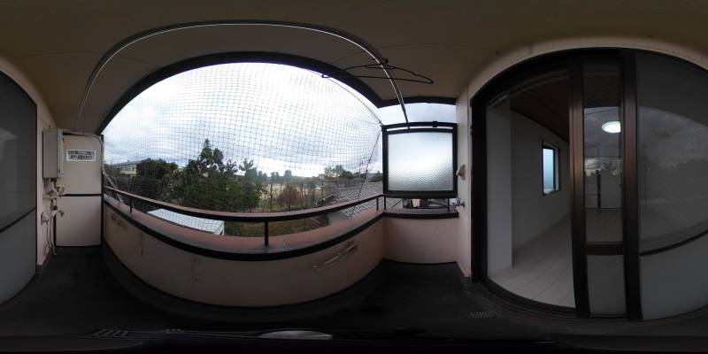 パノラマ画像バルコニー